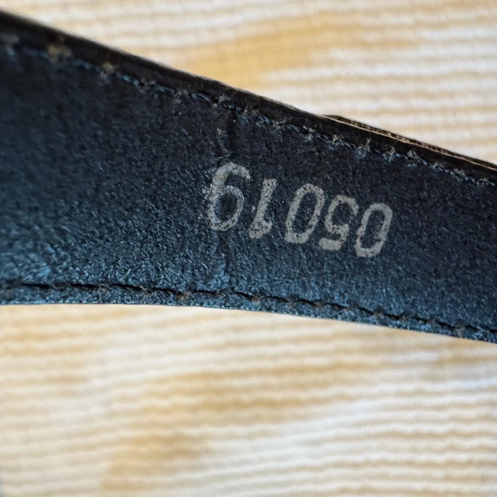 1990s Brighton black leather belt - Picture 9 of 12